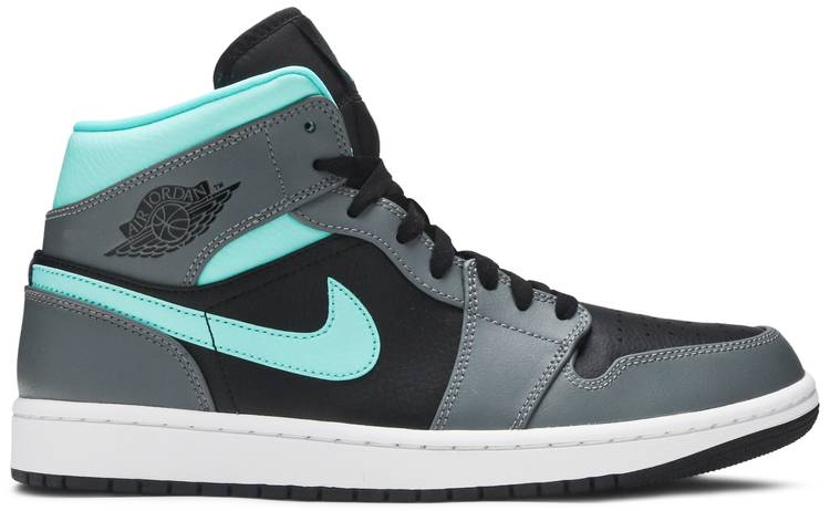 Air Jordan 1 Mid Grey Aqua 554724-063